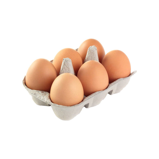 Organic Medium Eggs, Brown - Box (6 Pcs)