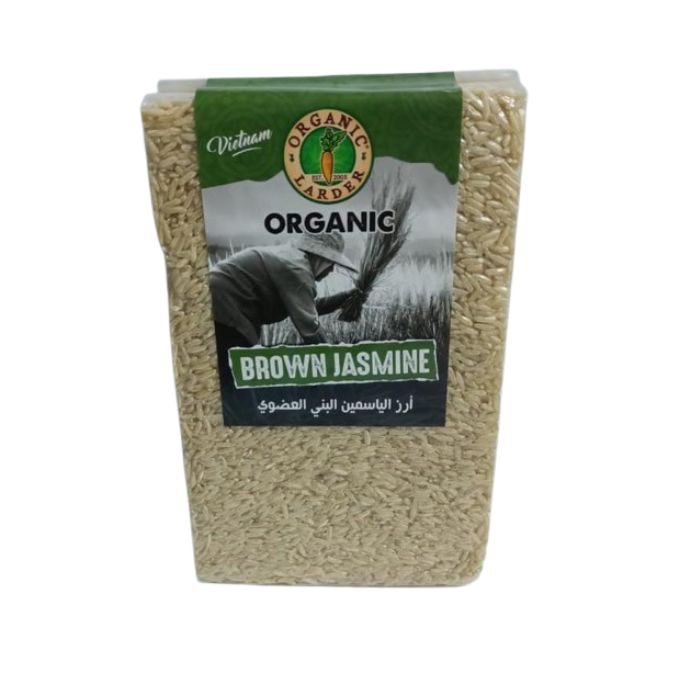 ORGANIC LARDER JASMINE BROWN RICE (1KG)