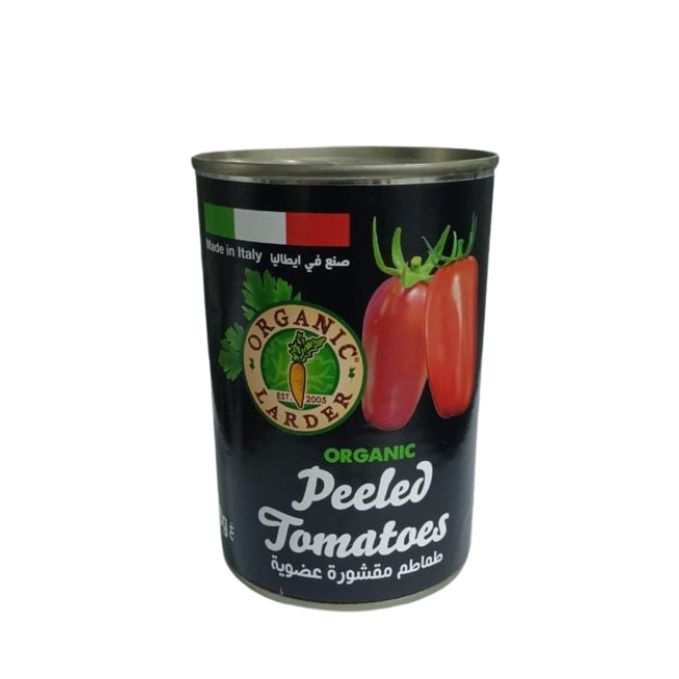 ORGANIC LARDER PEELED TOMATOES (400G)