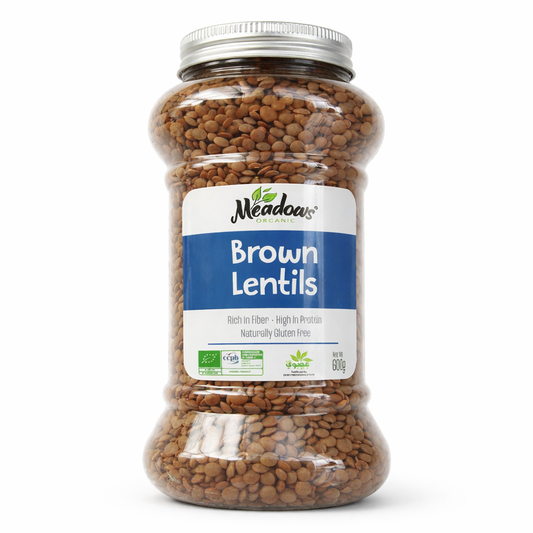 Organic brown lentils 600g